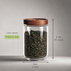 5 Piece Kitchen Canister Set, Airtight Lid Food Storage Jars for Coffee Beans, Flour, Sugar, Rice, Spaghetti - Image 2