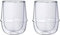 Double-Walled Kinto KRONOS Coffee Cups - Maintain Temperature - Prevent Condensation - 250 ml (8.45 fl. oz.) each - Set of 2 by Unknown
