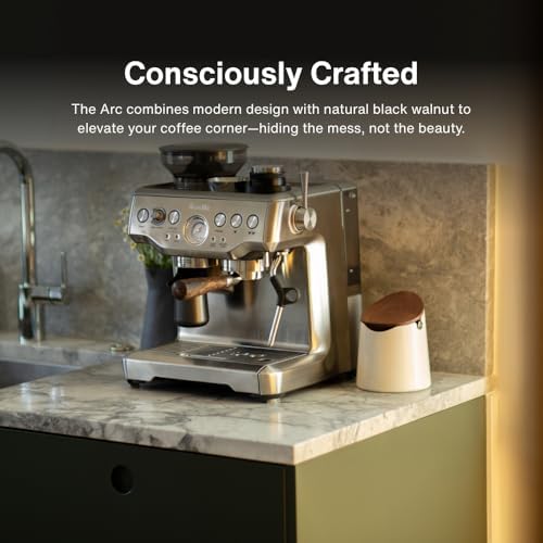 CREMA Coffee Products Arc Knock Box | Holds 12–16 Espresso Pucks | Durable Stain Resistant Build with Non Slip Base | Easy Clean Up Moisture Control | White Base & White Plastic Lid - Image 3