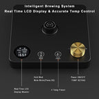 1200W Gooseneck Kettle with ±1℉ Temperature Control,Pour Over Electric Kettle for Coffee & Tea,Digital Display,4 Temp Preset,12H Keep Warm,100% Stainless Steel,Rapid Heating,1L,Matte Black - Image 2