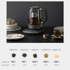 Joydeem Hot Tea Maker, Glass Electric Kettle with Auto Lift Tea Infuser and Temperature Control, 1.7L, JD-ZC6088G - Image 3