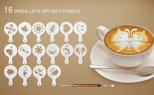 22 PCS 51mm Espresso Accessories Kit, 51mm Spring Loaded Calibrated Espresso Coffee Tamper Set with Tamper Mat, WDT Tool, Latte Art Kit, Frothing Pitcher and Towel for Coffee Making (51mm) - Image 7