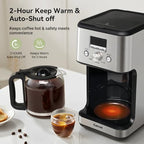 Gevi 14‑Cup Drip Coffee Maker, Programmable With Glass Carafe - Image 3