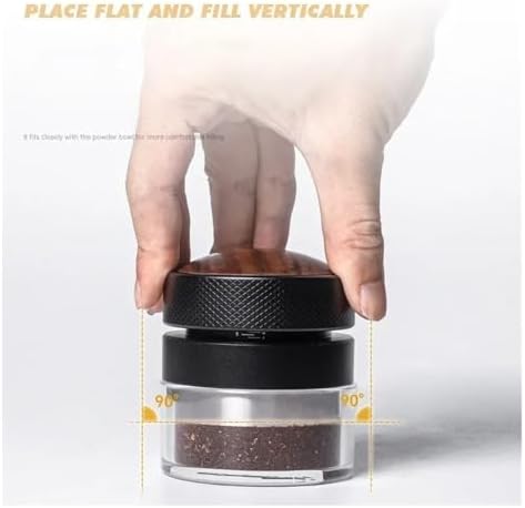 51 53 58.35mm Coffee Tamper Stainless Steel Adjustable Depth Calibrated Gravity Coffee Distributor Professional Barista Tools(53mm Elasticity) - Image 6