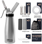 EurKitchen Aluminum Whipped Cream Dispenser - N2O Chargers Not Included - Image 2