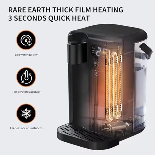 Electric Hot Water Dispenser,Instant Boiling Kettle, 3L Tank, Quick Heating in 3 Seconds, 12 Temperature Settings, 8 Volume Controls - Image 3