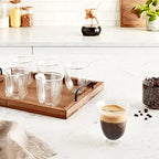 De'Longhi America 5513296661 Creamy Collection Double Walled Thermo Cappuccino Glasses (Set of 6), Clear - Image 2