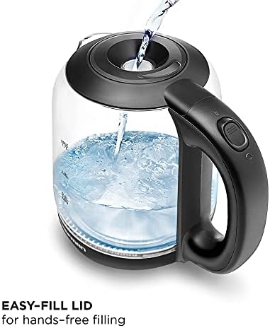 Chefman 1.7 Liter Electric Kettle With Easy Fill Lid, Cordless With Removable Lid And 360 Swivel Base, LED Indicator Lights - Image 3
