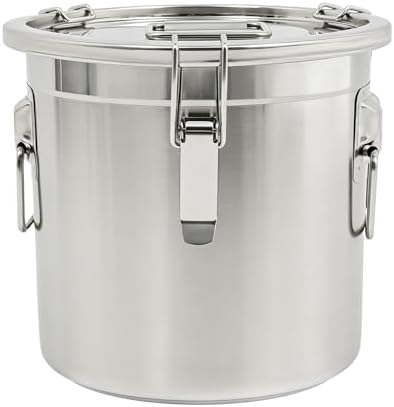 3.17Gal 304 Stainless Steel Airtight Canister with Lid & Locking Clamp - Image 4