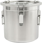3.17Gal 304 Stainless Steel Airtight Canister with Lid & Locking Clamp - Image 4