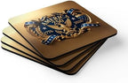 250 Anniversary USA Coasters, Patriotic 4th of July Drink Coasters, USA 250th, American Semiquincentennial Set of 4 (Eagle Honor Badge, 3.75" x 3.75") - Image 5