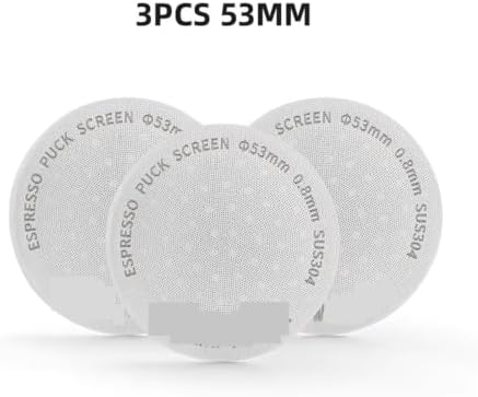 Coating Espresso Puck Screen 51/53/58.5mm Reusable Metal Filter 0.8mm Thickness Lower Shower Screen(3pcs 53mm) - Image 2