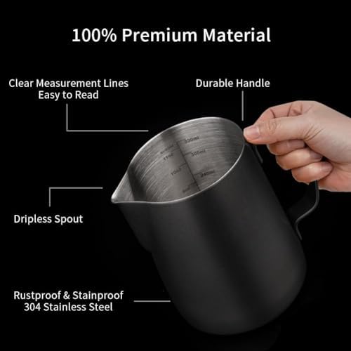 27 PCS Espresso Accessories Kit,Barista Kit 51mmCoffee Tamper Set- with Tamper,Frothing Pitcher，WDT Tool,Espresso Puck Screen and Dosing Funnel,Latte Art Kit - Image 4