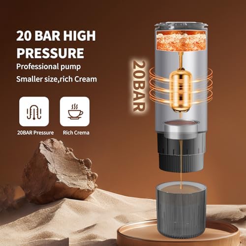 Portable Espresso Machine, 20Bar - Image 3