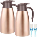 68oz Coffee Carafe Insulated, Coffee Carafe for Keeping Hot, 2 Pack Gold by GearRoot