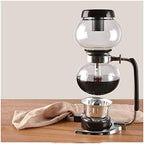JITEM Cafetera Syphon Coffee Maker Japanese Style Vacuum Glass Siphon Pot Percolators 3 Cups 360ML Glass Tabletop Manual Siphon Coffee Maker for Coffee or Tea - Image 7