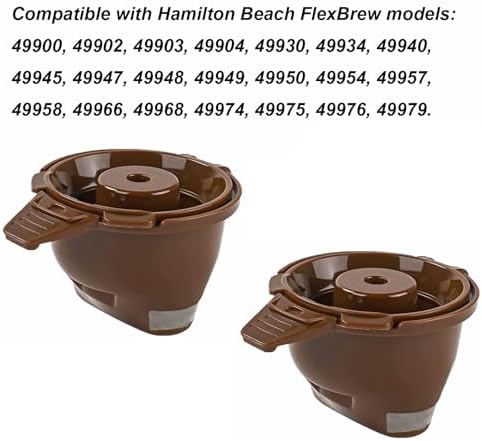 Coffee Filter Basket Replacement, fit for Hamilton Beach FlexBrew Single Serve, Stainless Steel Mesh Permanent Filter for Model 49900 49902 49903 49930 49934 49940 49945 49950, Dishwasher Safe (4) - Image 3