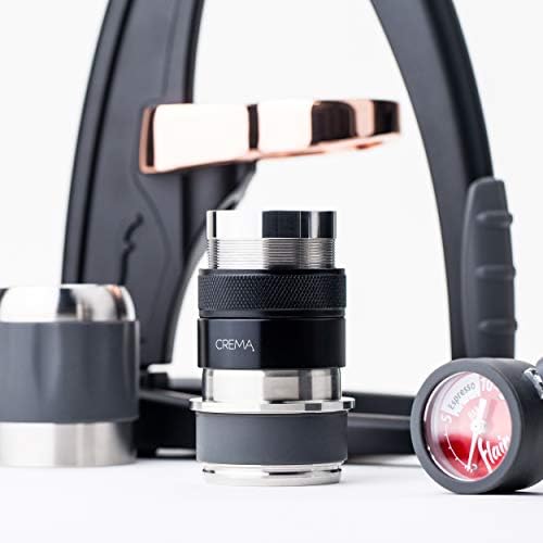 CREMA Coffee Products 45.5mm Hand Tamper & Distributor V2 for Flair| Compatible w/Flair Pro and Pro 2 | Double-Sided, Adjustable Depth Tool | Durable 304 Stainless Steel | Black - Image 6