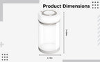 32.12 oz / 950 mL Electric Vacuum Sealing Jar, Coffee Bean Vacuum Canister, Food-Safe Glass Food Storage Container with Type-C Charging, Auto Air Pumping for Kitchen Organization - Image 3