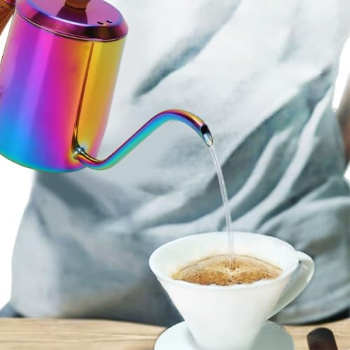 VINGVO Pour Over Coffee Kettle for Home Office Travel, 600ml - Image 5