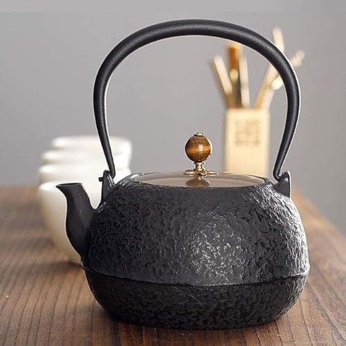 Japanese Cast Iron Teapot 1300ml – Tetsubin Vintage Tea Kettle With Infuser, Easy Pour, Heat-Resistant Handle - Image 3
