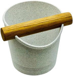 Espresso Knock Box with Oak Rod - Coffee Grounds Container with Non-Slip Base - Made in USA (Matte Sky Blue) by AuntLosSupplyCo