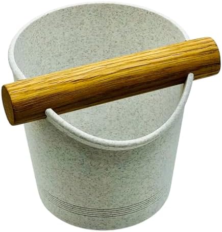 Espresso Knock Box with Oak Rod - Coffee Grounds Container with Non-Slip Base - Made in USA (Cocoa Brown) by AuntLosSupplyCo