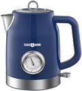 Electric Kettle with Thermometer, Hot Water Pot, Vintage Decals by PARISRH%C3%94NE