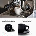 KIVY Espresso Cups Set 4x 3oz - Thick Walled Stoneware - Dishwasher Safe - Image 2