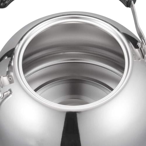 Teapot Kettle-Non-Slip Gas Stainless Steel Teakettle for All Stovetop with Handle Whistling Tea Quick Boil Kettle(5L) - Image 2