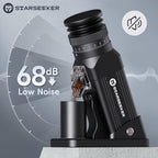 STARSEEKER E64 Electric Coffee Grinder 64MM Espresso Titanium Flat burr Stepless Fineness Adjustment Home Bean Grinder (Black) - Image 5
