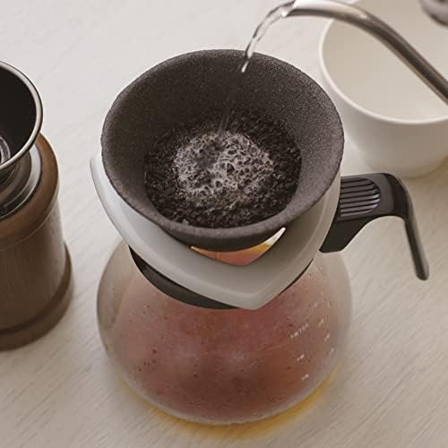 COFIL Japanese Ceramic Coffee Filter, Made in Japan, Reusable Dripper, Blue Holder - Image 5