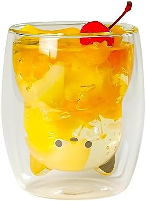 シービージャパン(CB JAPAN) CBJAPAN UCA Heat-resistant Cat Glass, 9.1 fl oz (270 ml), Condensation Resistant, 2 Layer Structure, Microwave Safe, Dishwasher Safe, Heat Resistant Cat Glass by Unknown