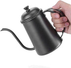 650ML Stainless Steel Gooseneck Spout Kettle Coffee Tea Home Brewing Drip Pot(black) - Image 2