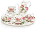 8 Piece Porcelain Mini Saddlebrooke Tea Set by Unknown