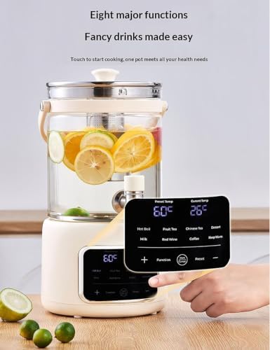 3L Glass Electric Kettle With Tea Infuser Touch Screen Adjustable Temperature Control 95-194°F Keep Warm Beverage Dispenser With Spigot For Home Office - Image 6