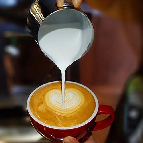 Milk Frothing Pitcher 20 oz, 600 ml Stainless Steel Coffee Tools Cup with Measurement Inside - Image 5