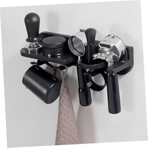 Wall Mounted Coffee Tool Holder for 51mm Espresso Machines Black - Image 5