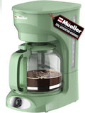 MUELLER HOME 12-Cup Drip Coffee Maker, Green, Borosilicate Carafe by MUELLERHOME