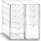 Prsildan Hair Accessories Organizer Acrylic Drawer with 10 Drawers by Prsildan