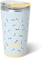 Swig Life 24oz Insulated Party Cup with EZ Slider Lid, Busy Bee by SwigLife