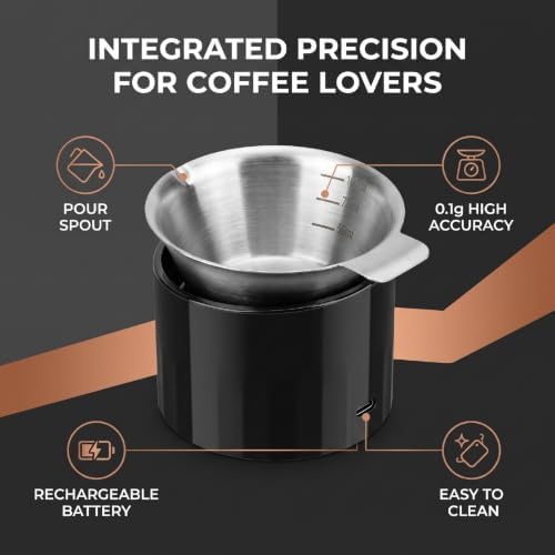 Coffee Scale with Dosing Cup Digital LED Display for Beans - Image 2