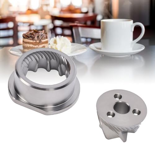 Estink Coffee Grinder Burr Set, Stainless Steel Conical Burr Replacement Grinding Disc, 2 Piece Assembly, 3.2 X 2cm and 4.8 X 4 2cm, for Coffee Machines and Grinder Repair - Image 2