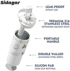 26 oz Insulated Stainless Steel Tumbler with Straw & Handle White - Image 4