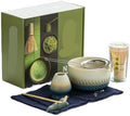 8Pcs Matcha Set Kit With Glazed Bowl & Bamboo Whisk Tea(8Pcs-blue) by Unknown