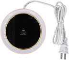 Coffee Cup Warmer, Even Heating Constant Temperature 2 Mode Cup Warmer, Light in Weight LED Night Light Mug Warmer, for Office, Cafe, Home(Pink) by WelcometoXHTLLO