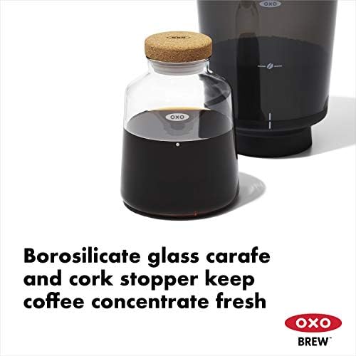 OXO Brew Compact Cold Brew Coffee Maker & Brew Single Serve Pour-Over Coffee Maker, 12 ounces, White - Image 4