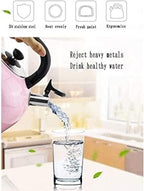 Tea kettle, Stovetop Whistling Tea Kettle Stainless Steel 4L Fast Boiling Water Pot Blue(Green,3L) - Image 3