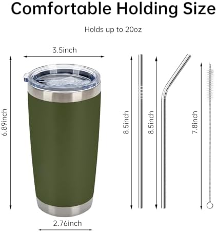 IEOVIEE 32 Pack 20oz Stainless Steel Insulated Bulk Tumblers with Lid&Straw - Image 3