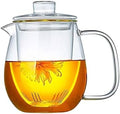 Teapot 650ML Heat Resistant Glass Teapot with Removable Infuser Coffee Maker Kung Fu Tea Set Flower Teapot Tea Maker by Unknown